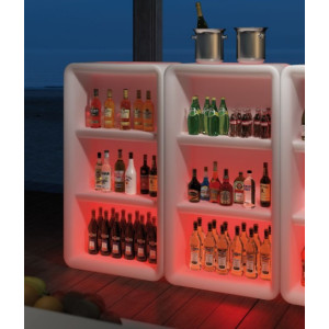 Gostinski regal BARTOLOMEO DISPLAY z lučko