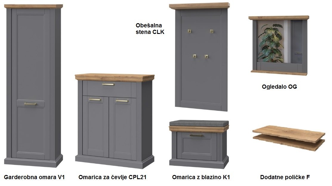 Predsoba kolekcija Tara eementi Predsoba kolekcija Tara eementi